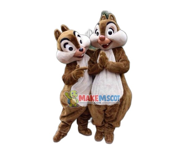 Chip & Dale Chipmunk Mascot Costume Chip & Dale Chipmunk Mascot Costume