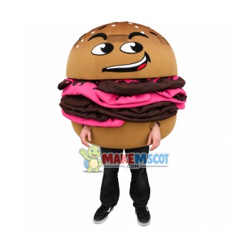 Delicious Hamburger Mascot Costume Delicious Hamburger Mascot Costume