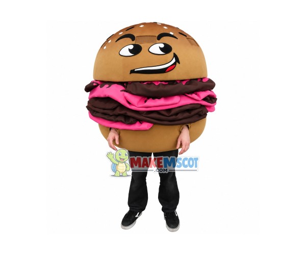 Delicious Hamburger Mascot Costume