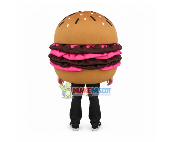 Delicious Hamburger Mascot Costume Delicious Hamburger Mascot Costume