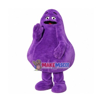 Grimace Purple Monster Mascot Costume Grimace Purple Monster Mascot Costume