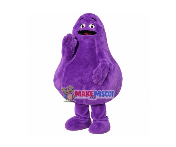 Grimace Purple Monster Mascot Costume