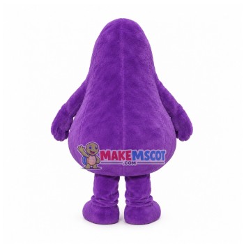 Grimace Purple Monster Mascot Costume Grimace Purple Monster Mascot Costume