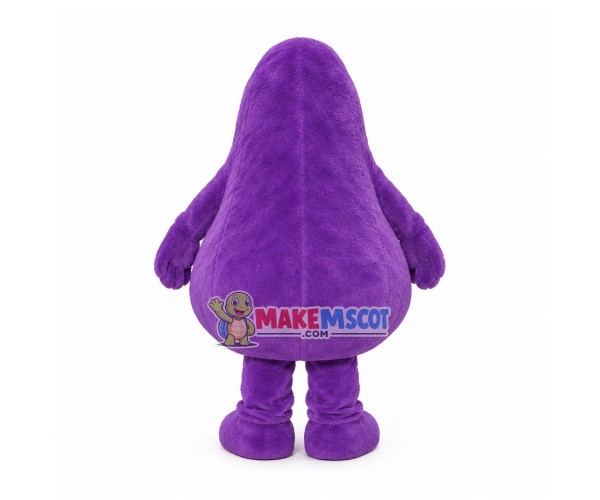 Grimace Purple Monster Mascot Costume Grimace Purple Monster Mascot Costume