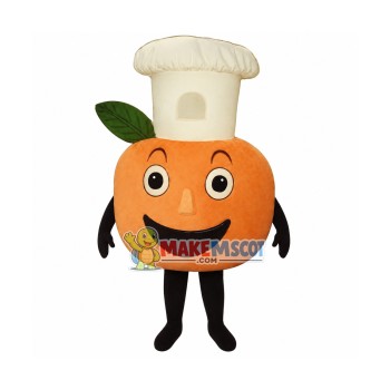 Baker Peach Mascot Costume Baker Peach Mascot Costume
