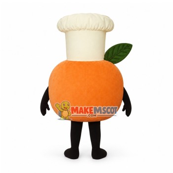 Baker Peach Mascot Costume Baker Peach Mascot Costume