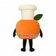 Baker Peach Mascot Costume