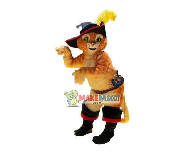 High Quality Puss Cat Mascot Costume High Quality Puss Cat Mascot Costume