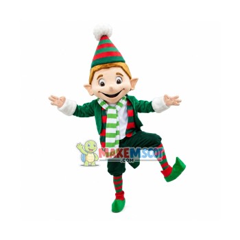 Big Elfie Mascot Costume Big Elfie Mascot Costume