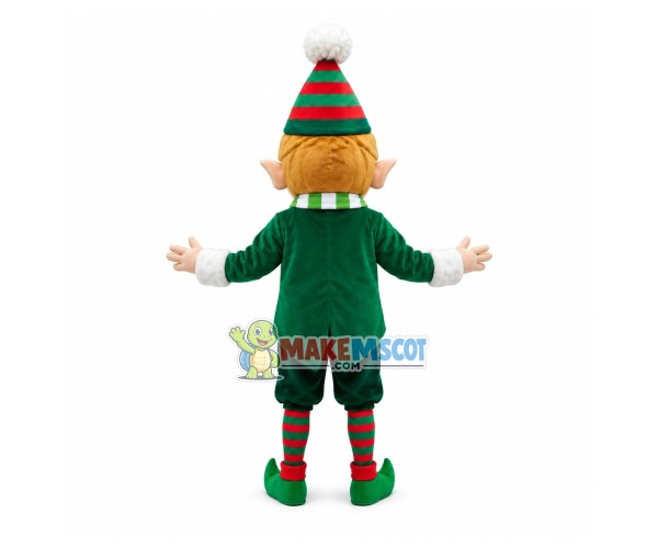 Big Elfie Mascot Costume Big Elfie Mascot Costume