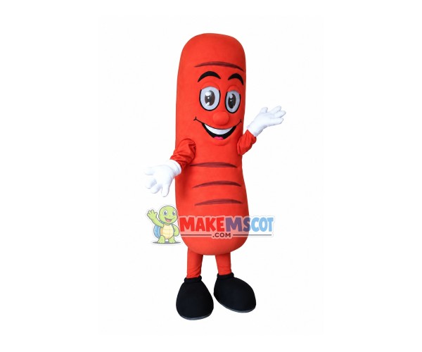 Happy Hot Dog Mascot Costume Happy Hot Dog Mascot Costume