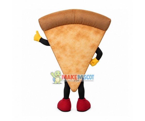 Happy Pizza Mascot Costume Happy Pizza Mascot Costume