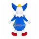 Happy Blue Clown Mascot Costume Happy Blue Clown Mascot Costume
