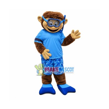 Diving Man Mascot Costume