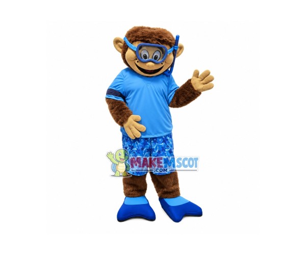 Diving Man Mascot Costume