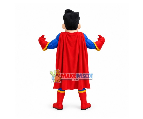 Blue & Red Superhero Mascot Costume Blue & Red Superhero Mascot Costume