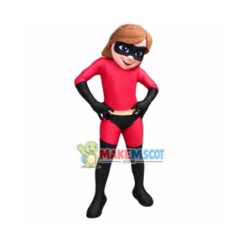 Elastigirl Incredibles Mascot Costume Elastigirl Incredibles Mascot Costume