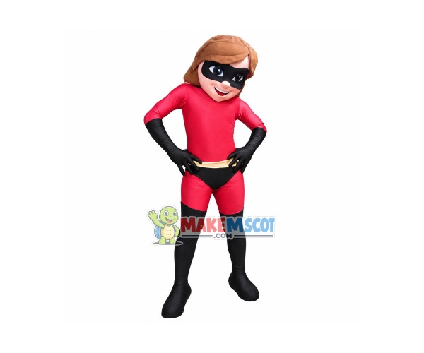 Elastigirl Incredibles Mascot Costume Elastigirl Incredibles Mascot Costume