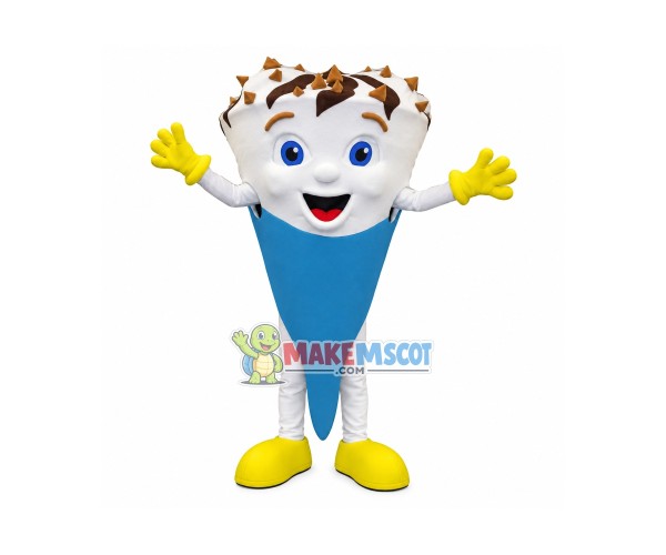Happy Lightweight Ice Cream Mascot Costume Free Shipping