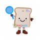 Happy Bread Mascot Costume Happy Bread Mascot Costume