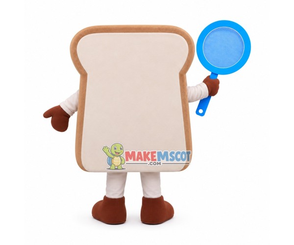Happy Bread Mascot Costume Happy Bread Mascot Costume