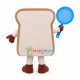 Happy Bread Mascot Costume Happy Bread Mascot Costume