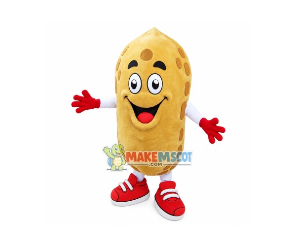 Happy Peanut Mascot Costume Happy Peanut Mascot Costume