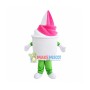 Vanilla Strawberry Ice Cream Mascot Costume