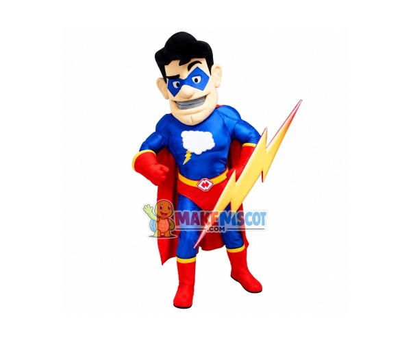 Flash Superhero Mascot Costume Flash Superhero Mascot Costume