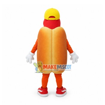 Smiling Hot Dog Mascot Costume Smiling Hot Dog Mascot Costume