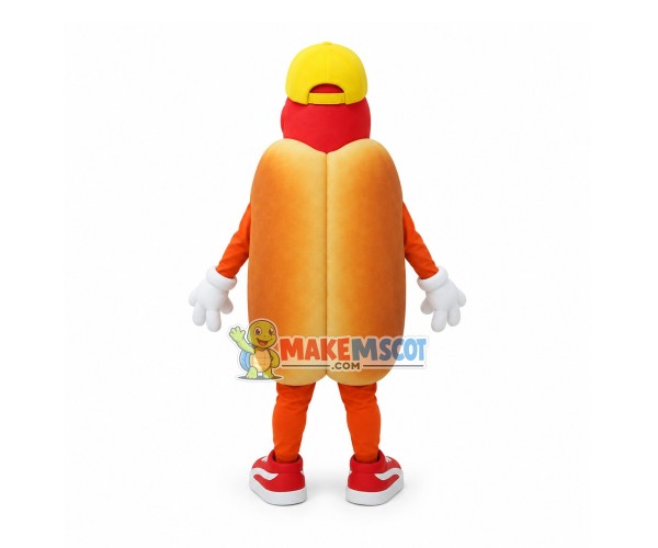 Smiling Hot Dog Mascot Costume Smiling Hot Dog Mascot Costume