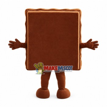Happy Chocolate Mascot Costume Happy Chocolate Mascot Costume