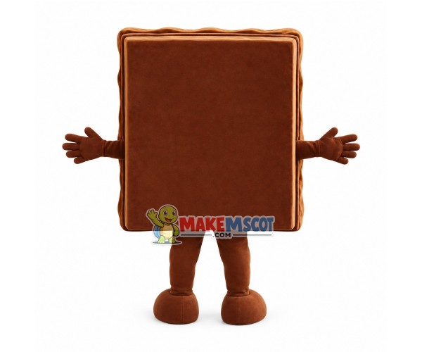Happy Chocolate Mascot Costume Happy Chocolate Mascot Costume