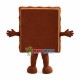 Happy Chocolate Mascot Costume Happy Chocolate Mascot Costume