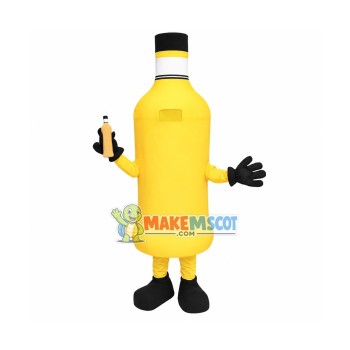 Orange Bottle Mascot Costume Orange Bottle Mascot Costume