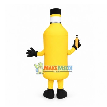 Orange Bottle Mascot Costume Orange Bottle Mascot Costume