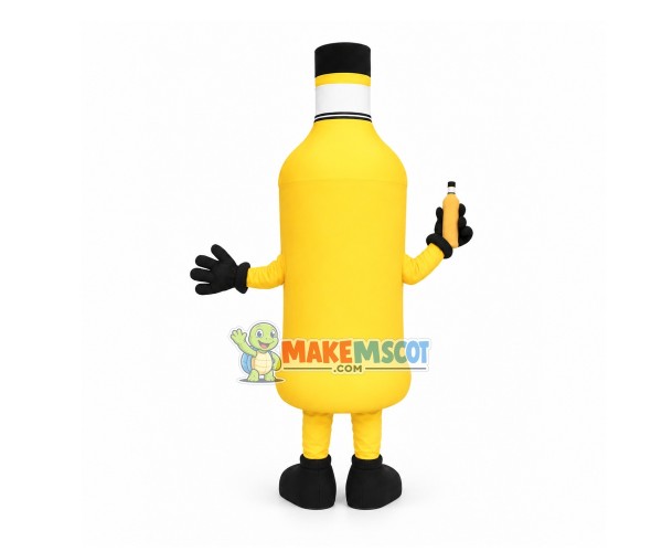 Orange Bottle Mascot Costume Orange Bottle Mascot Costume