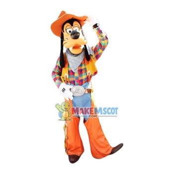 Cowboy Goofy Mascot Costume