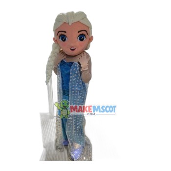 Lovely Princess Elsa Mascot Costume Lovely Princess Elsa Mascot Costume