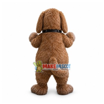 Super Cute Brown Dog Mascot Costume