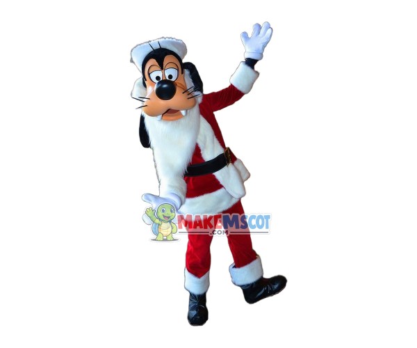 Christmas Goofy Mascot Costume Christmas Goofy Mascot Costume