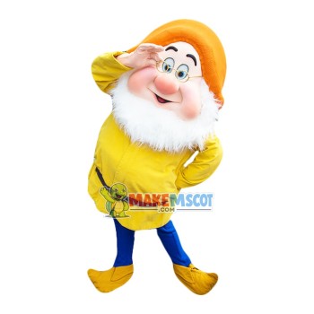 Doc Dwarf Mascot Costume Doc Dwarf Mascot Costume