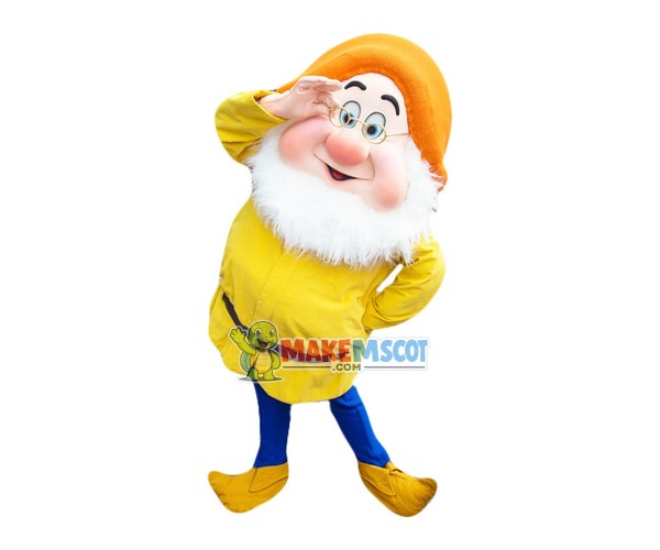 Doc Dwarf Mascot Costume Doc Dwarf Mascot Costume