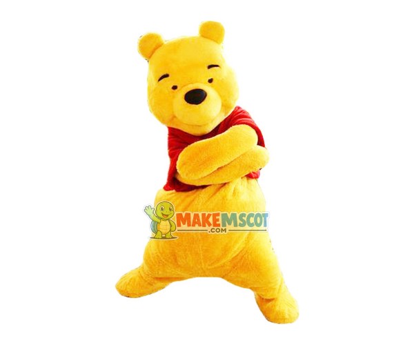 Happy Winnie The Pooh Mascot Costume Happy Winnie The Pooh Mascot Costume