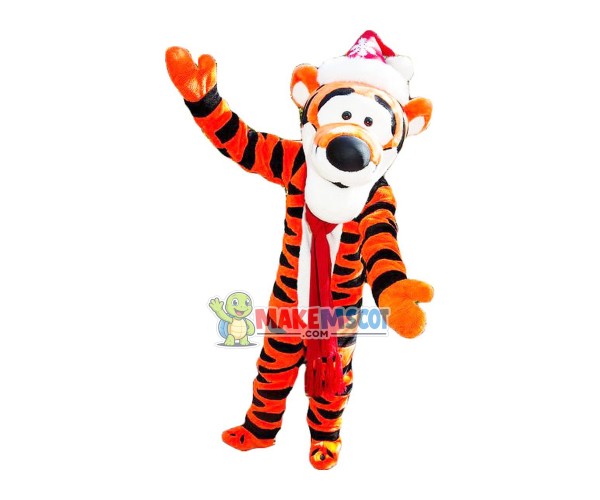 Christmas Winnie The Pooh Tiger Mascot Costume Christmas Winnie The Pooh Tiger Mascot Costume