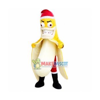 Christmas Banana Mascot Costume Christmas Banana Mascot Costume