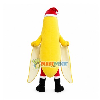 Christmas Banana Mascot Costume Christmas Banana Mascot Costume