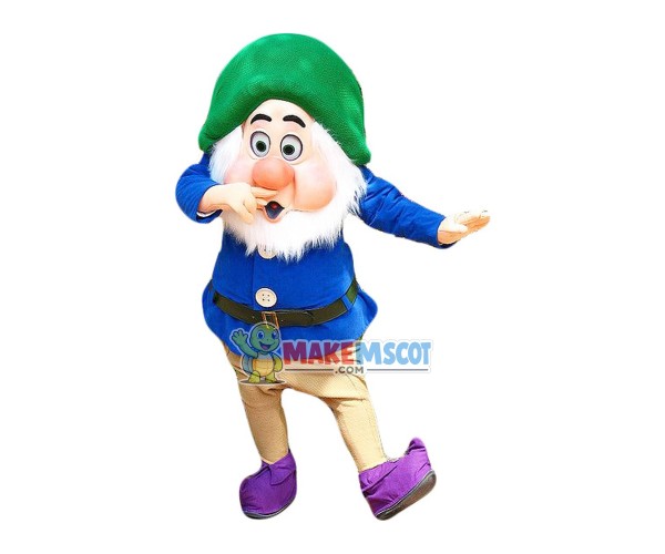 Sneezy Dwarf Mascot Costume Sneezy Dwarf Mascot Costume
