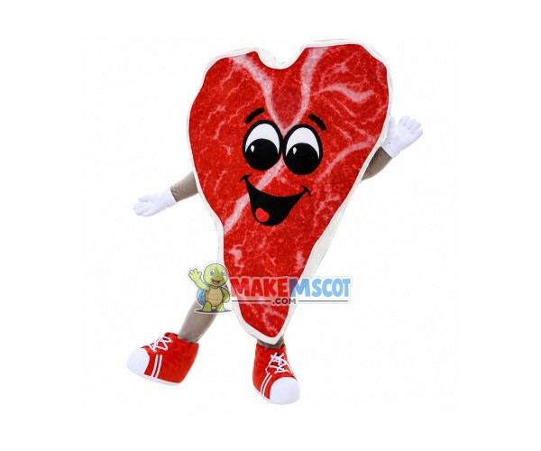 Steak Mascot Costume Steak Mascot Costume