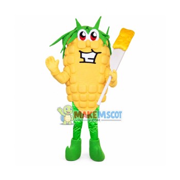 Happy Lightweight Corn Mascot Costume Happy Lightweight Corn Mascot Costume